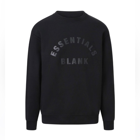 Blank Essentials Other - Blank Essentials Mens Arch Sweatshirt Crew Sweater Neck Black Large